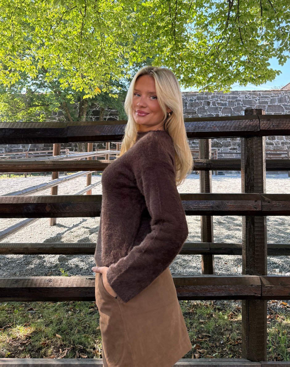 Yassalera HW Suede Skirt