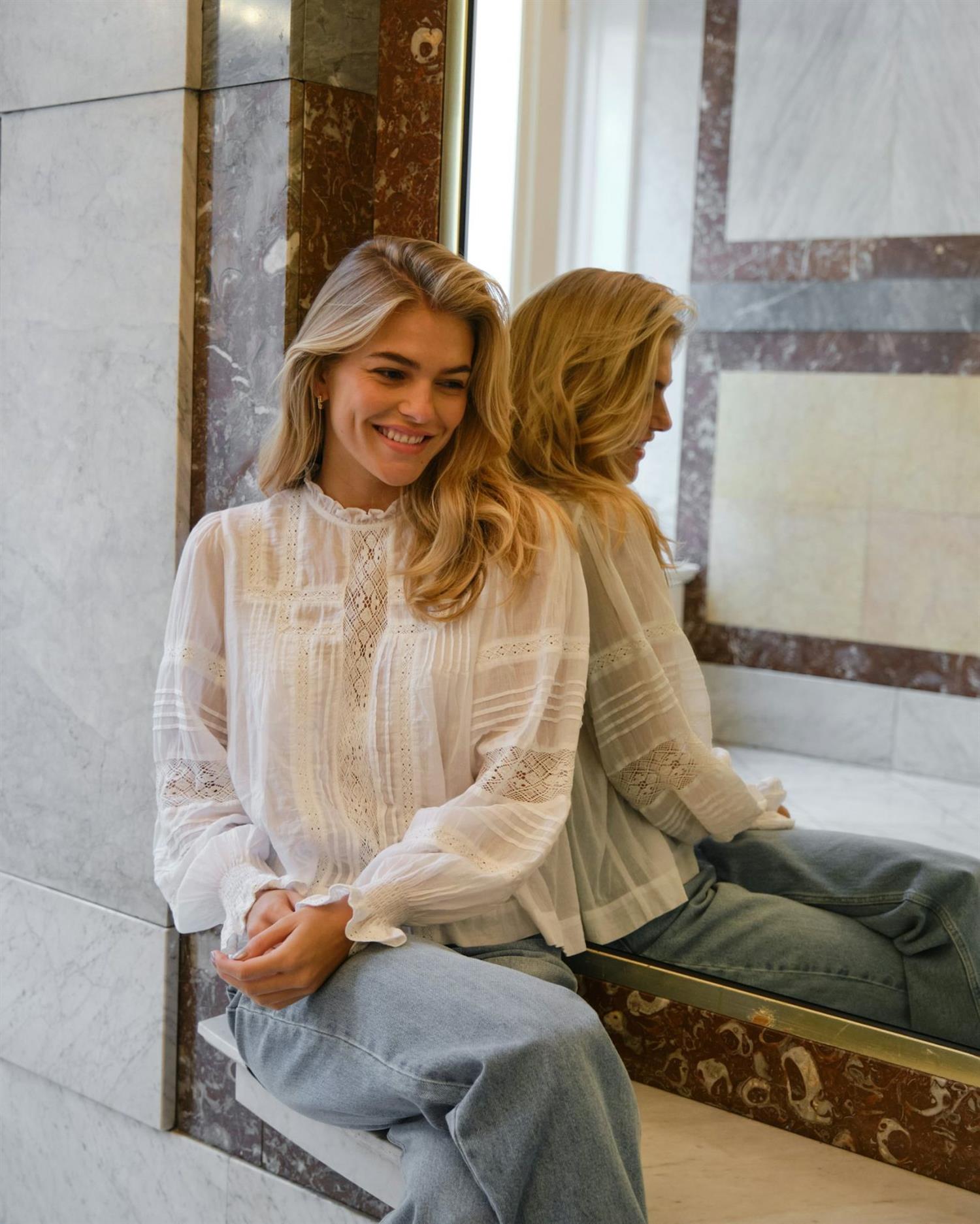 Ebba S Voile Blouse - Overdeler