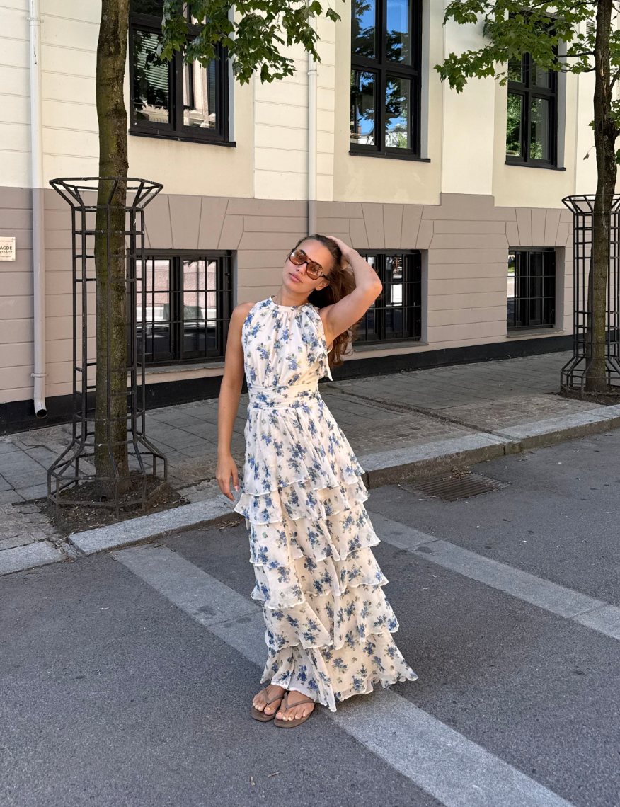 Marli Amazing Chiffon Rose Dress