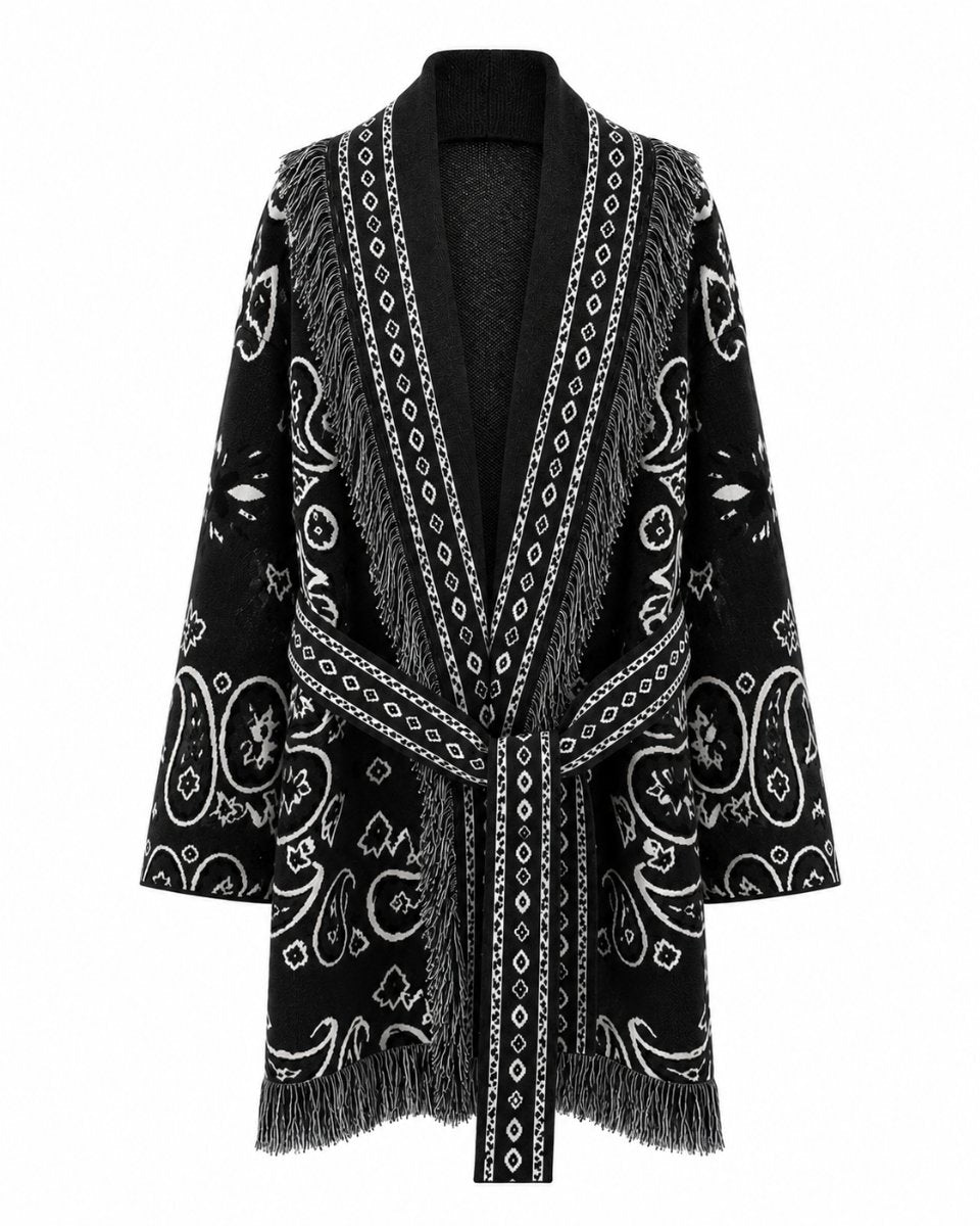 Long Fringed Paisley Jacket