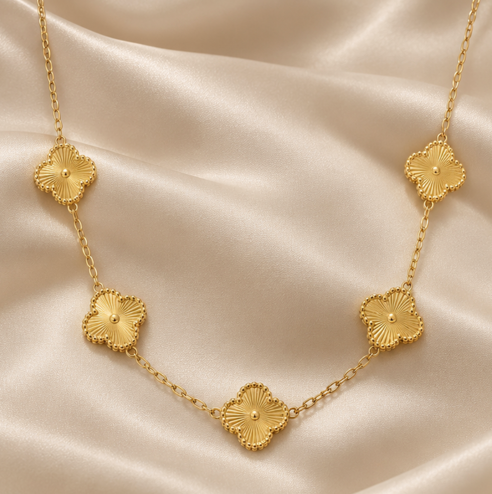Gabby Multi Clover Necklace