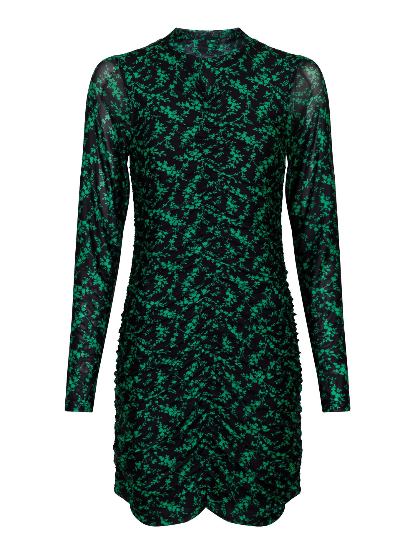 Bellia Flower Grid Dress - Kjoler