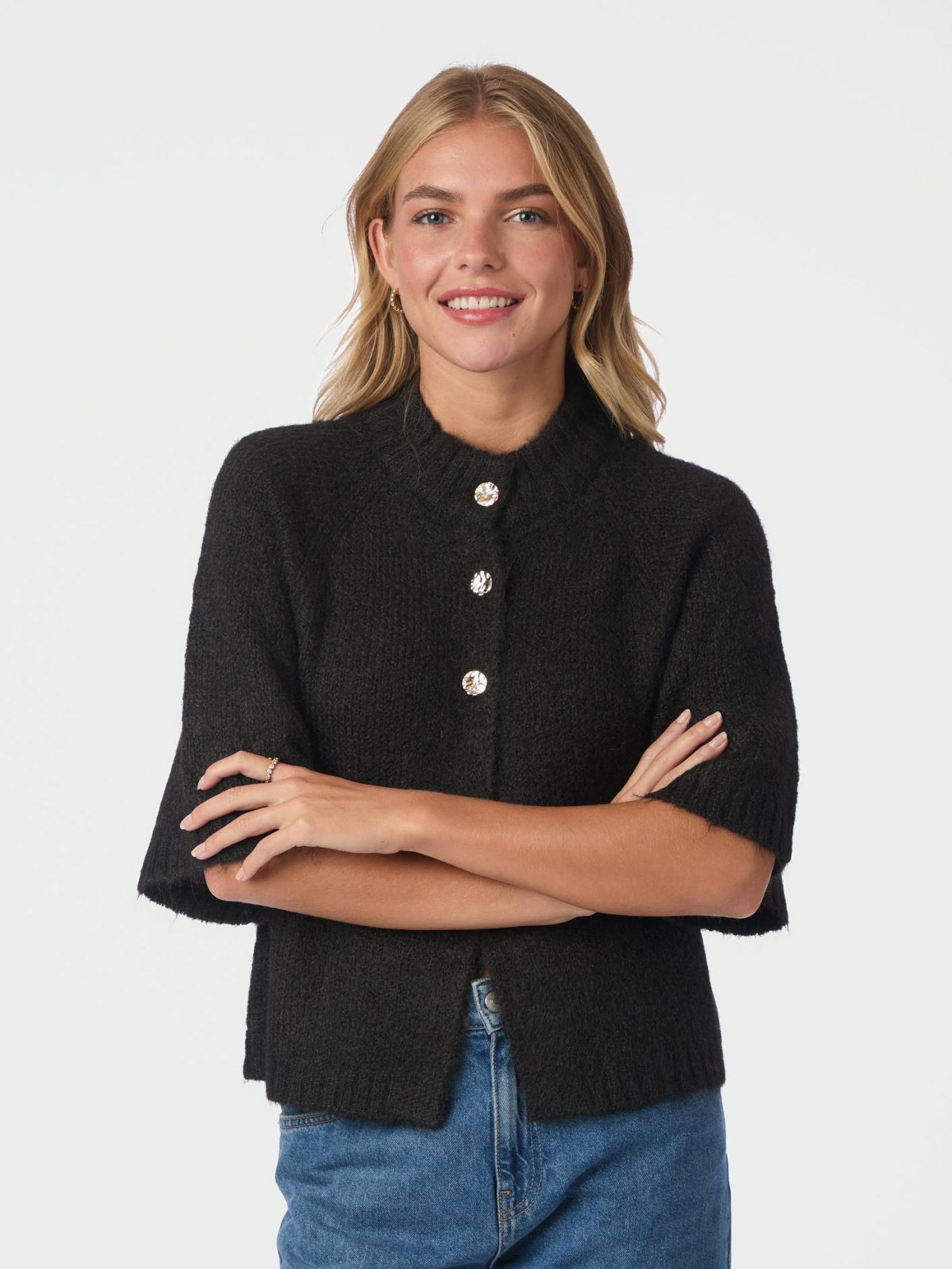 Benuta Fluffy Knit Cardigan - Overdeler