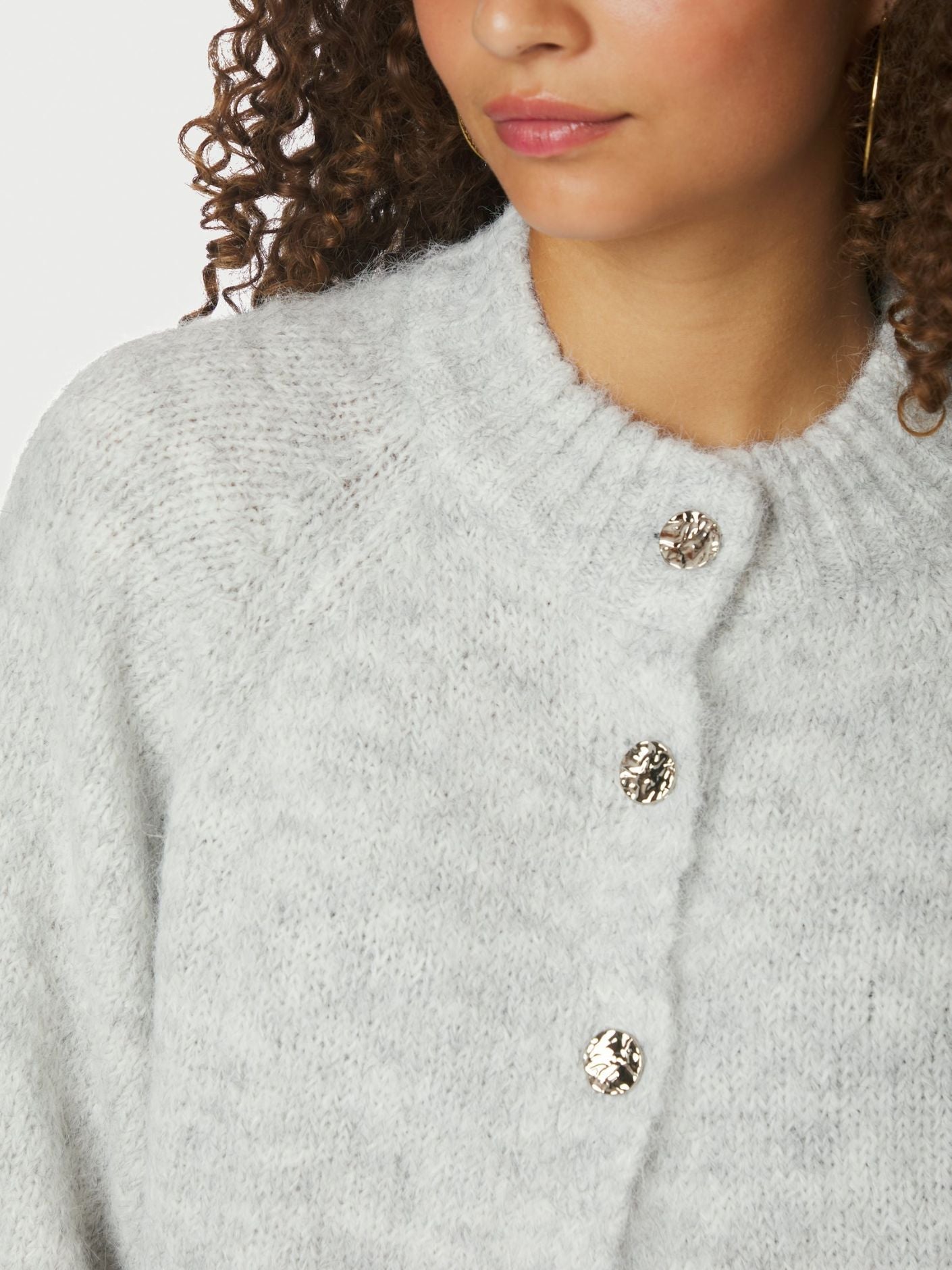 Benuta Fluffy Knit Cardigan - Overdeler