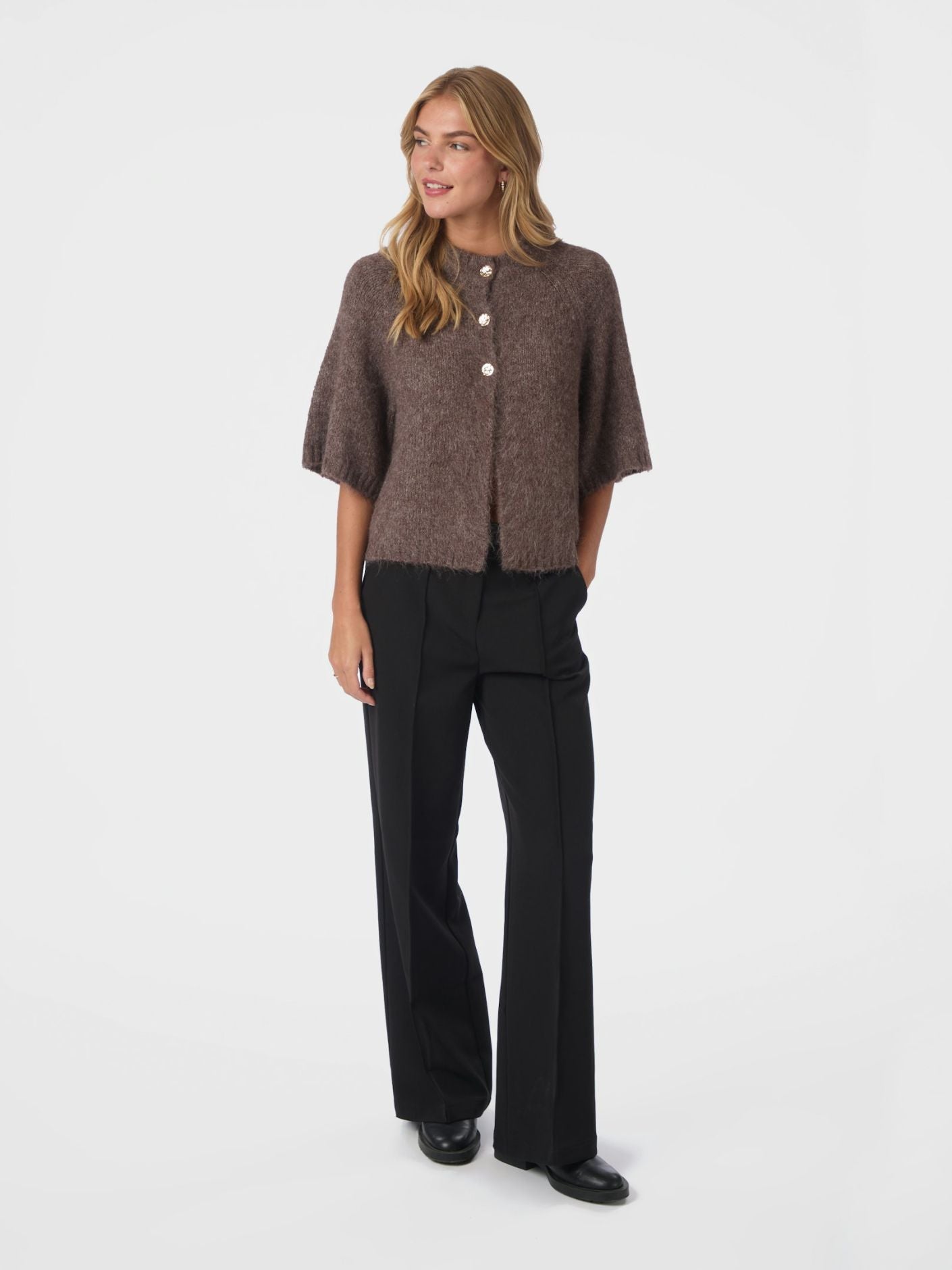 Benuta Fluffy Knit Cardigan - Overdeler