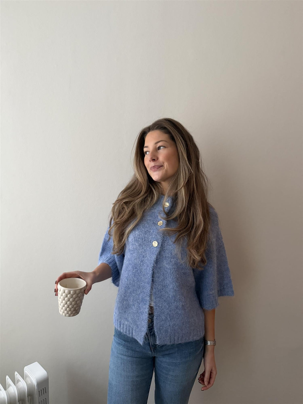 Benuta Fluffy Knit Cardigan - Overdeler