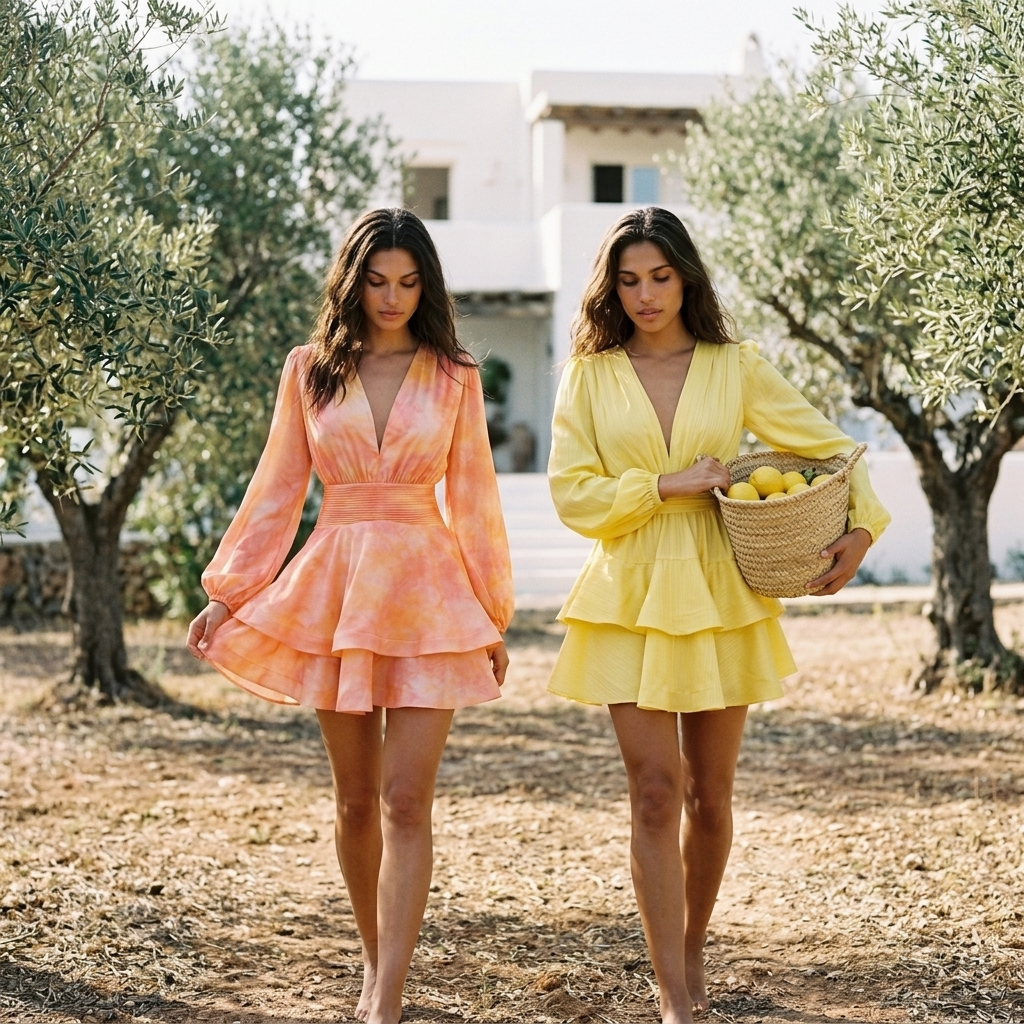 Asya Bedouin Dress - Amber Lemony