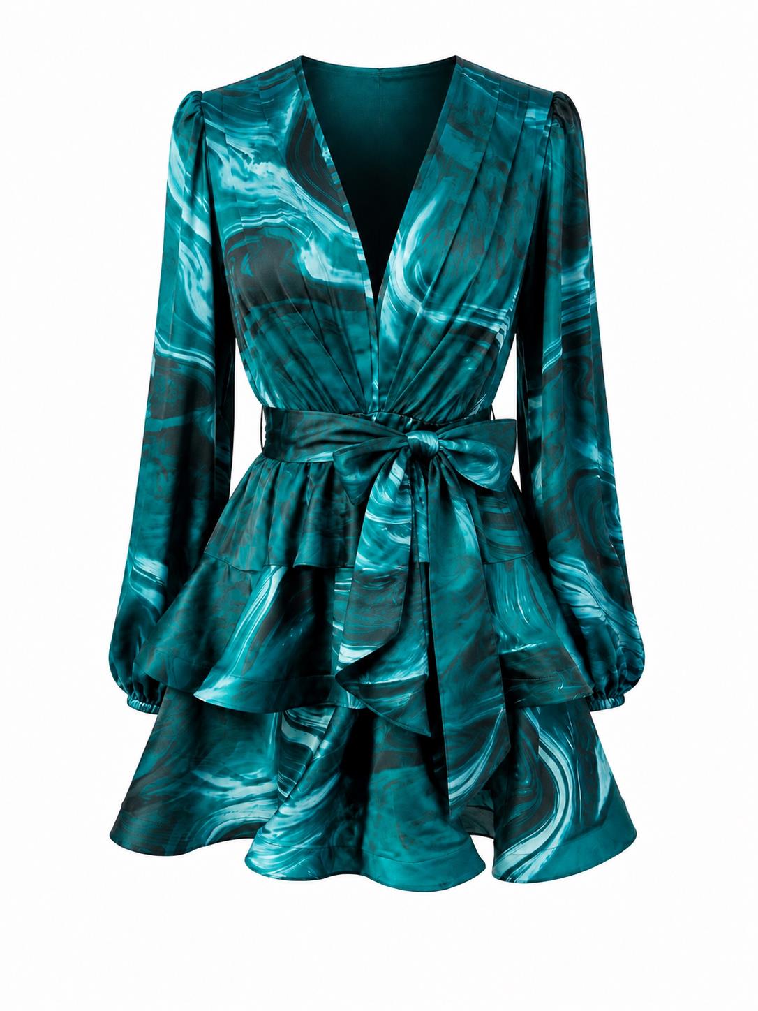 Asya Bedouin Dress - Verdant Lush