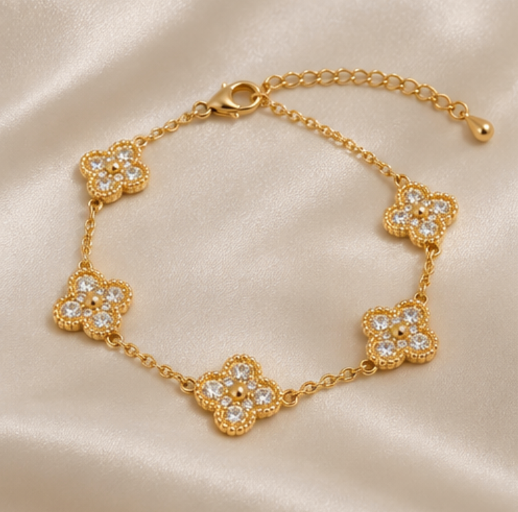 Lone Four Leaf Bracelet