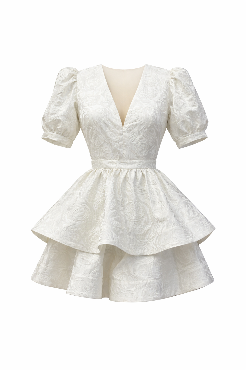 Eliana Mini Maze Dress - Verdant Blanc