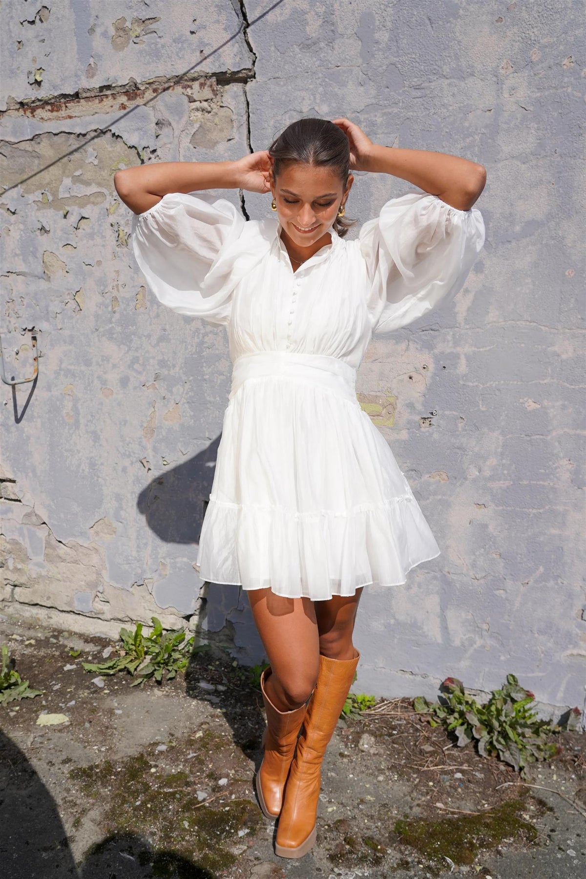 Vanity Short Dress - White