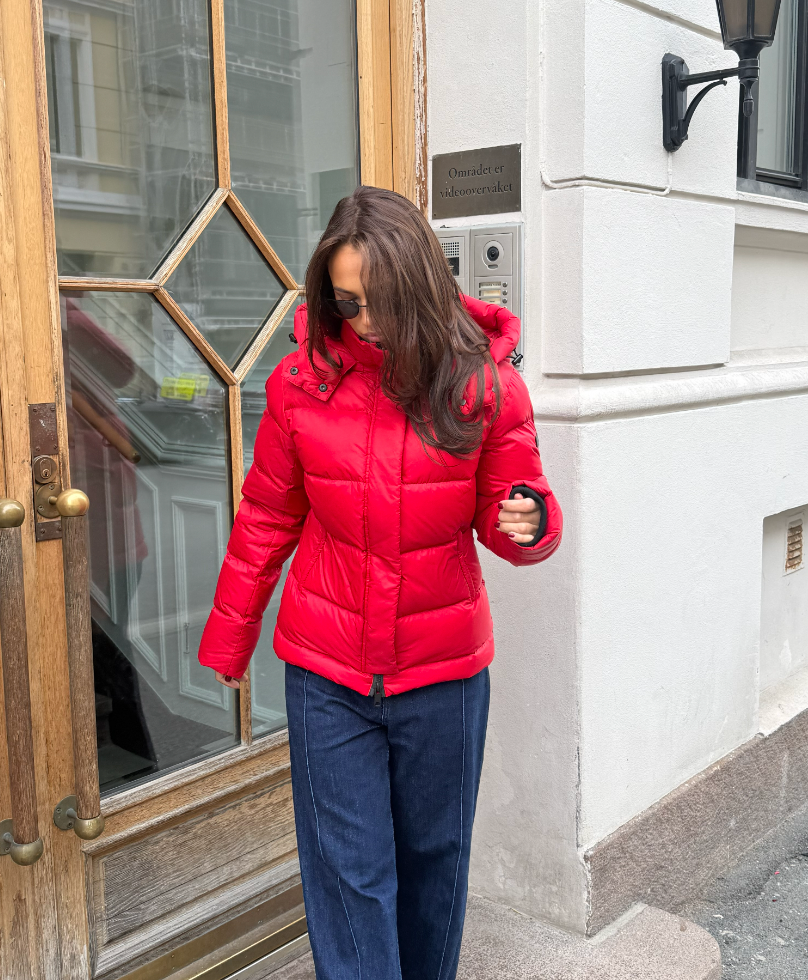Leah Down Jacket - Red