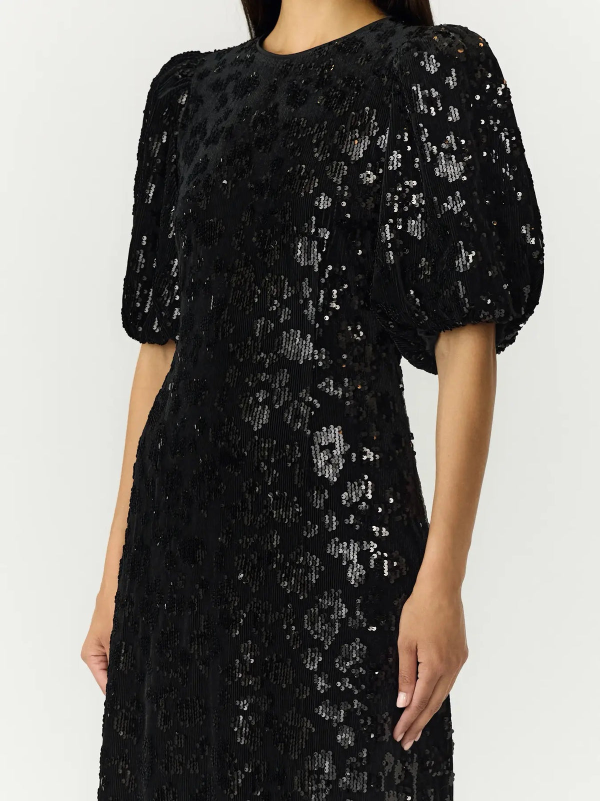 Yassofie 2/4 Sequin Midi Dress
