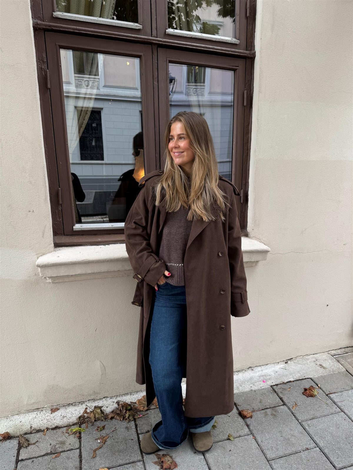 Caia Suede PU Coat