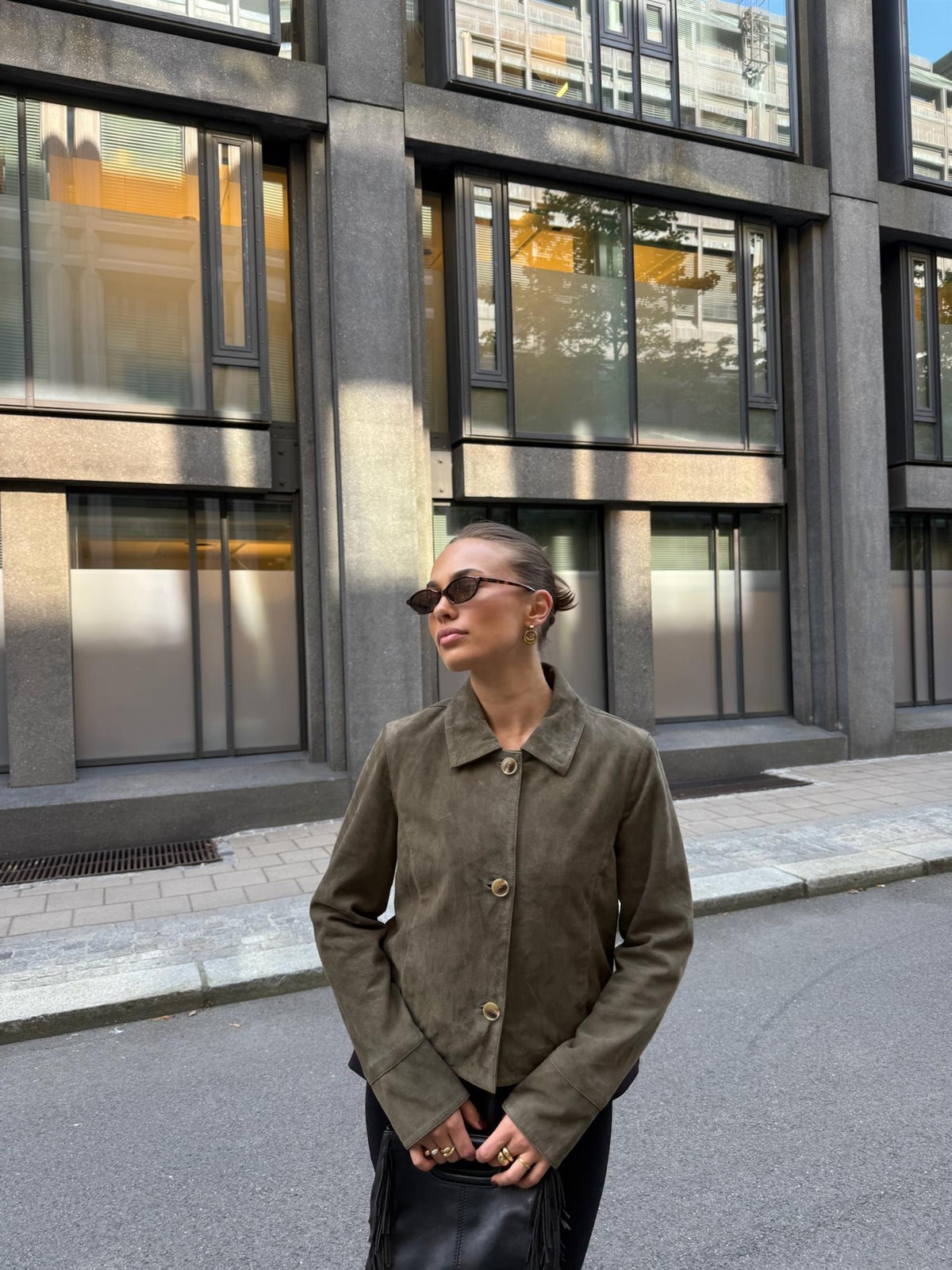 Allie Goat Suede Jacket