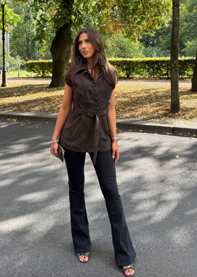 Yasrie Suede Waistcoat