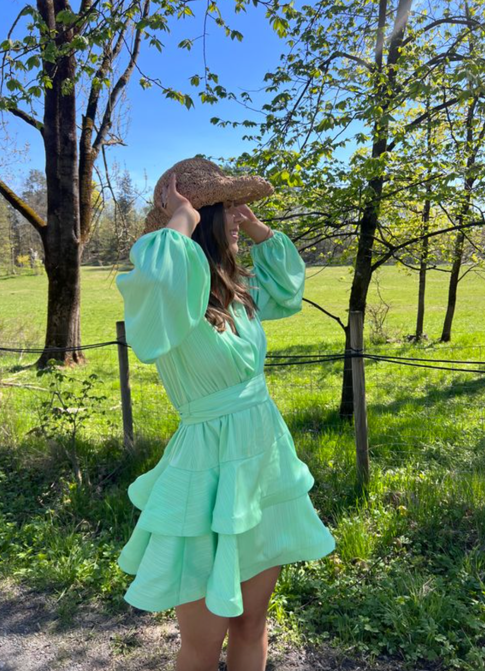Asya Bedouin Dress - Mint Sage