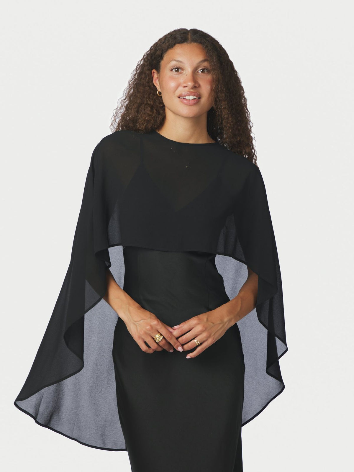 Manufi Chiffon Cape