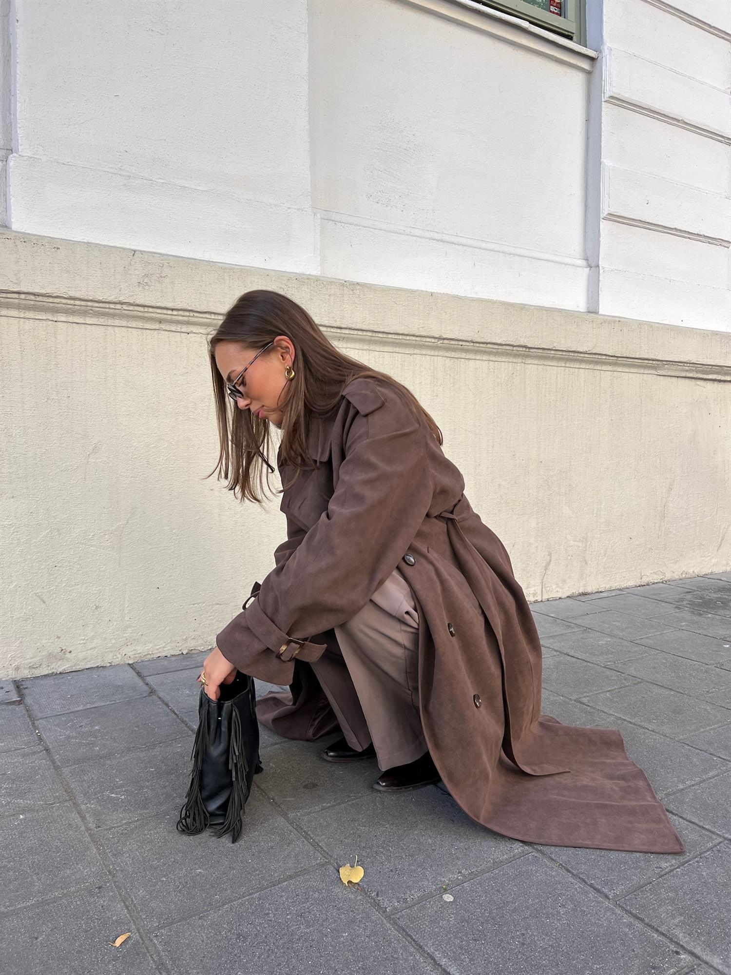 Caia Suede PU Coat Jakker