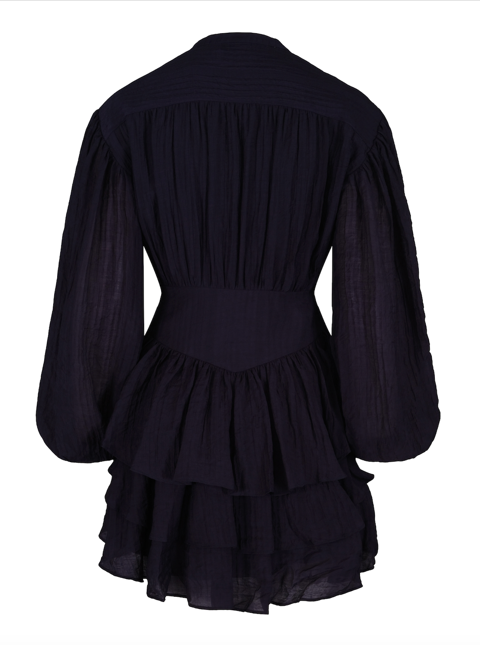 Alaya Mini Ruffle Dress Navy - Kjoler