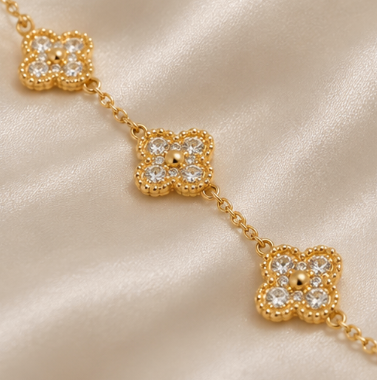 Lone Four Leaf Bracelet