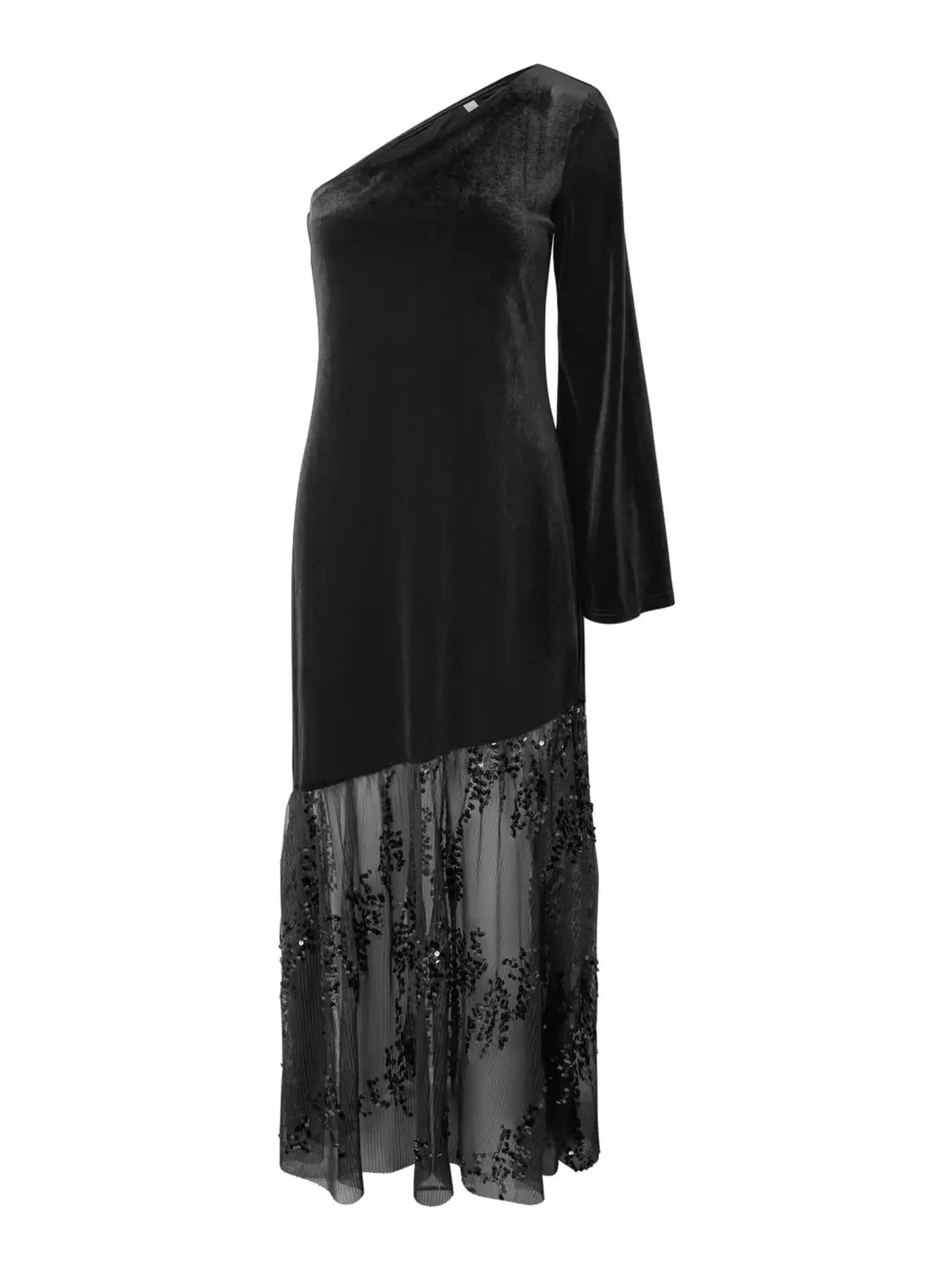 Yastera OS Long Velvet Dress