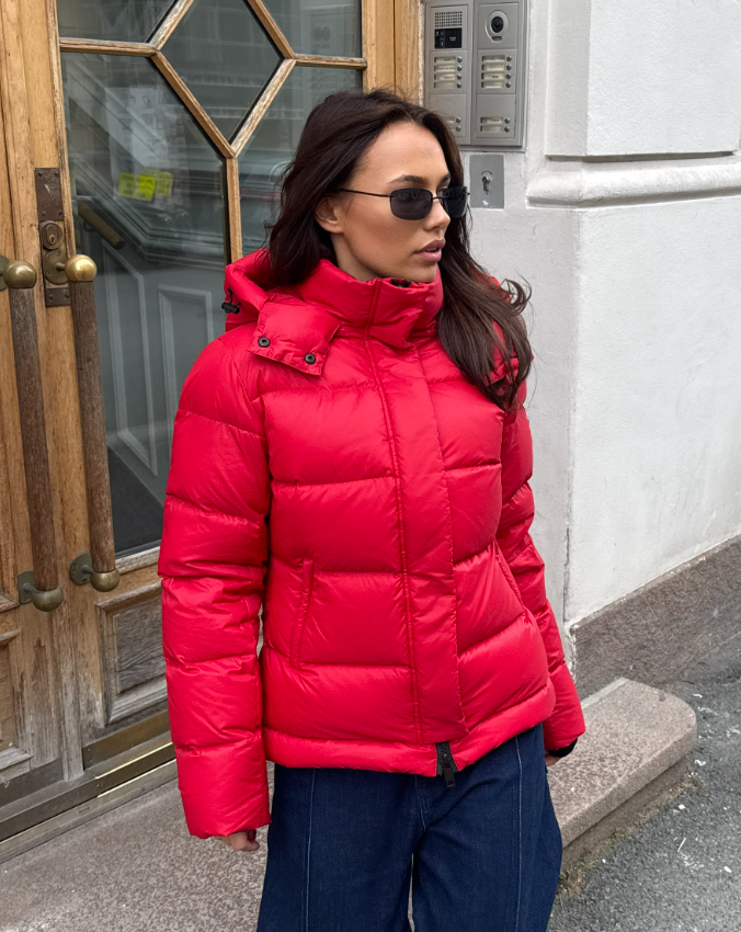 Leah Down Jacket - Red