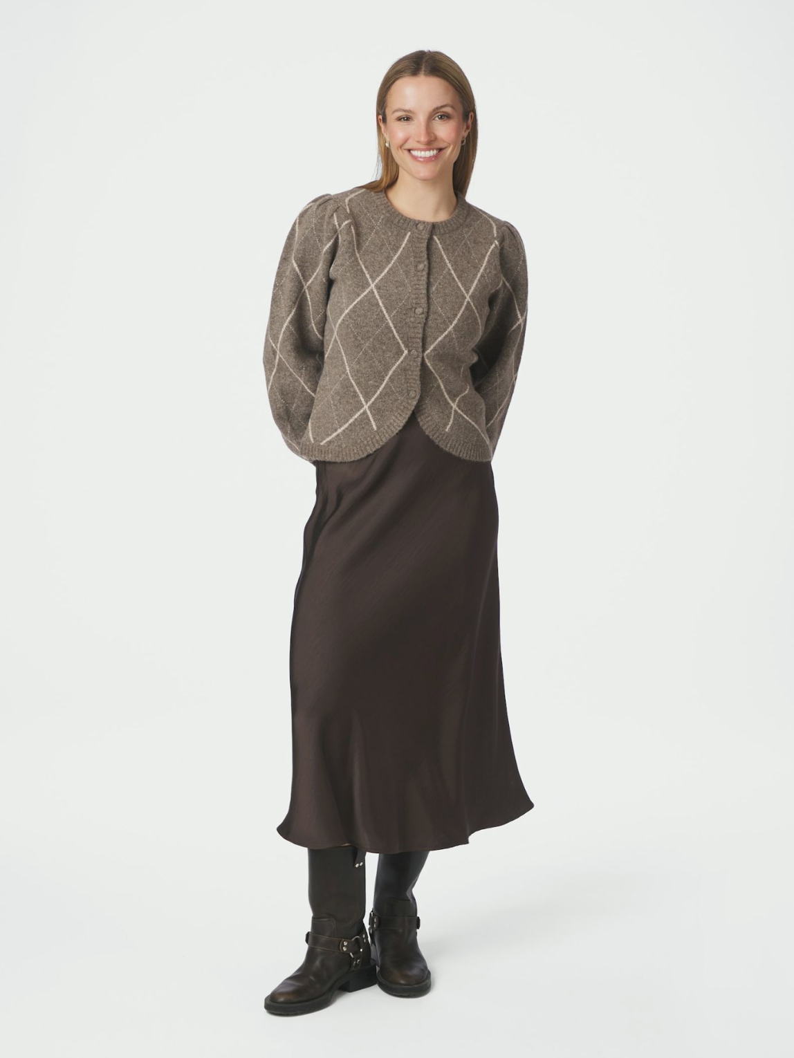 Koteas Check Knit Crdigan
