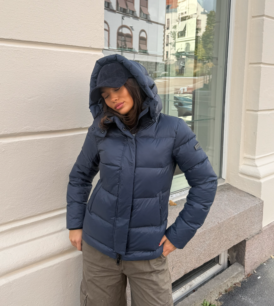 Leah Down Jacket - Navy