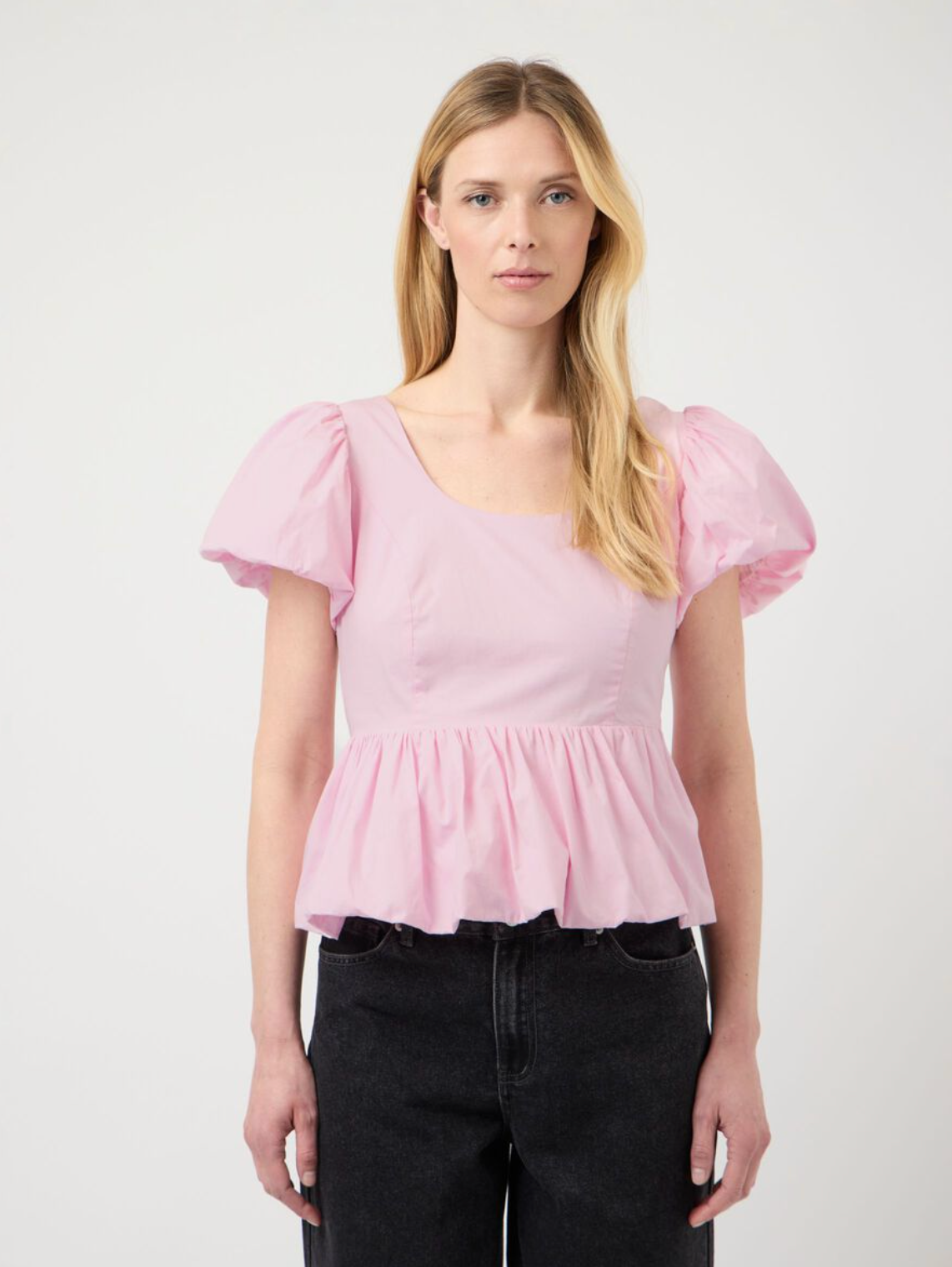 Yasnille SS Bubble Hem Top