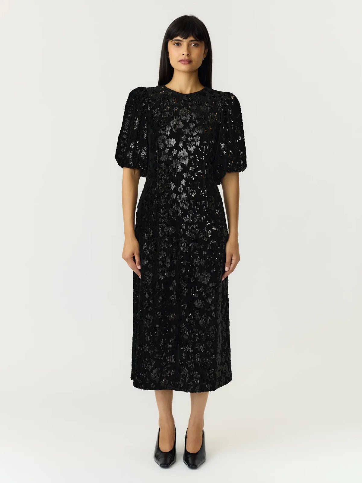 Yassofie 2/4 Sequin Midi Dress