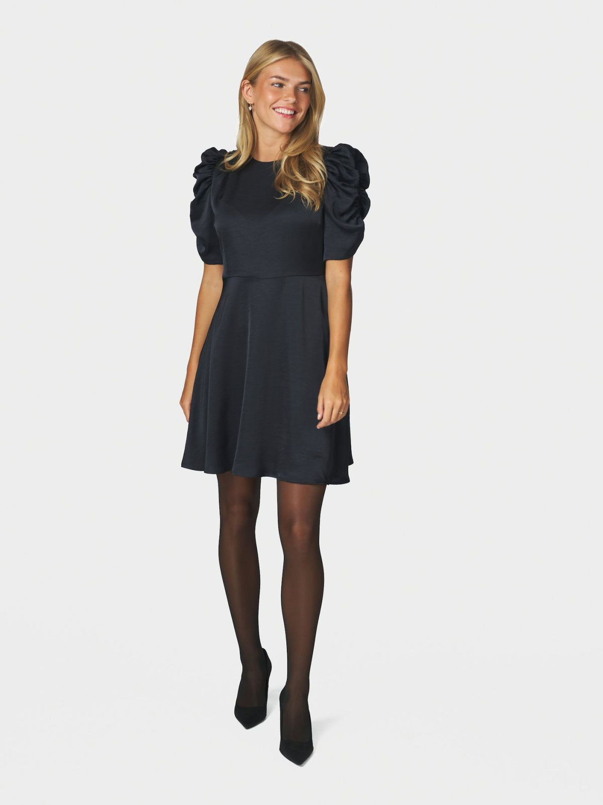 Nanuti Solid Dress - Navy