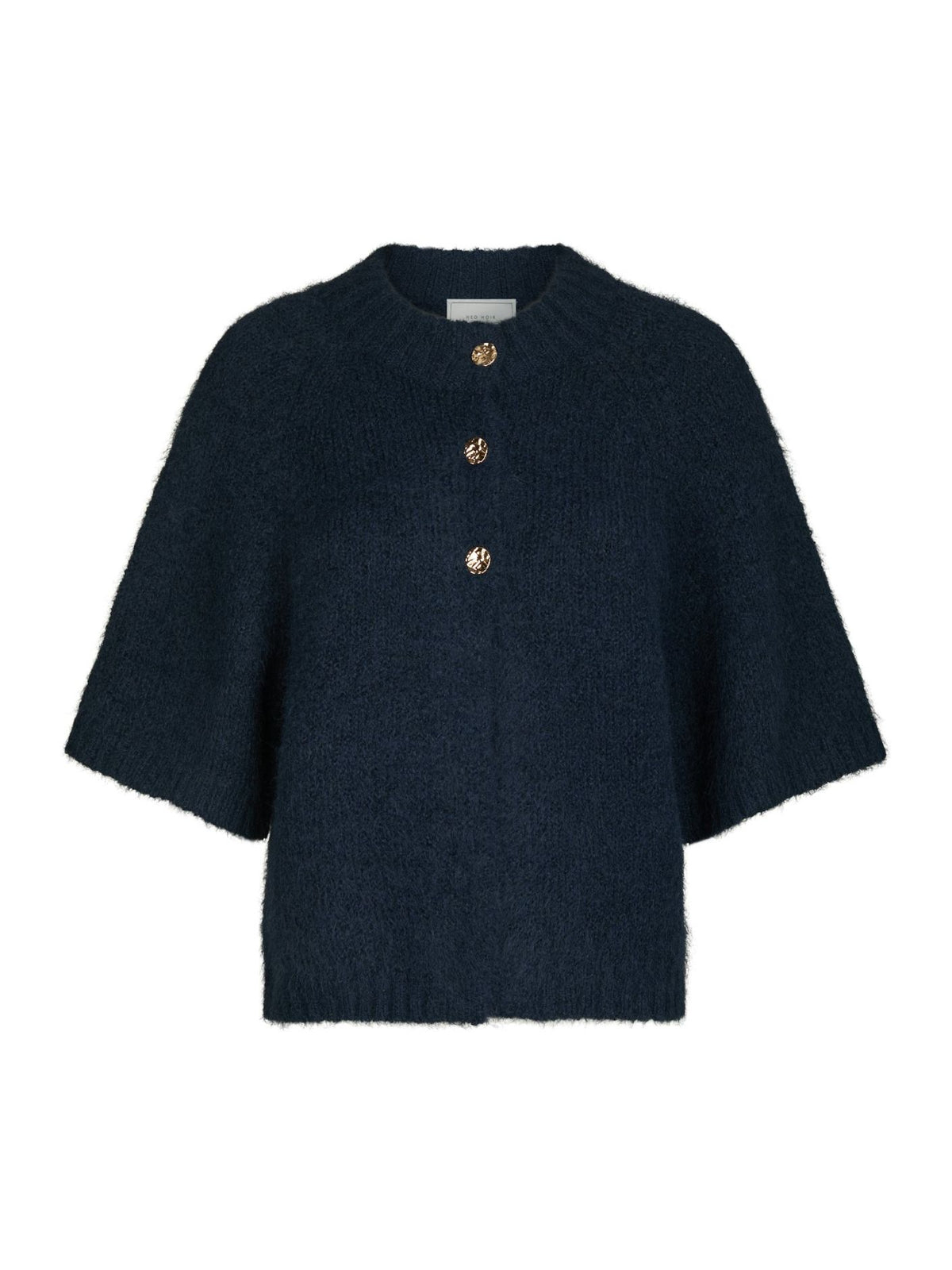 Benuta Fluffy Knit Cardigan - Navy