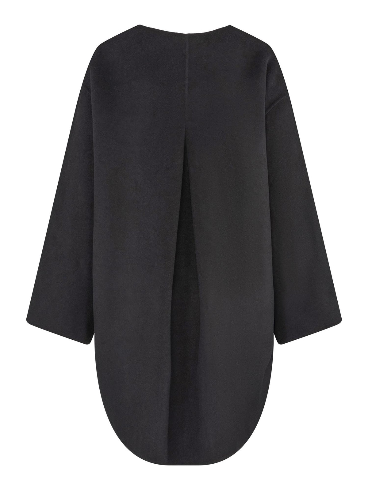 Sandy Wool Coat With Scarf