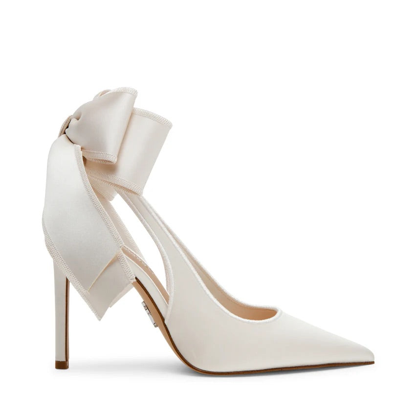 Teacup Sandal - Ivory Satin