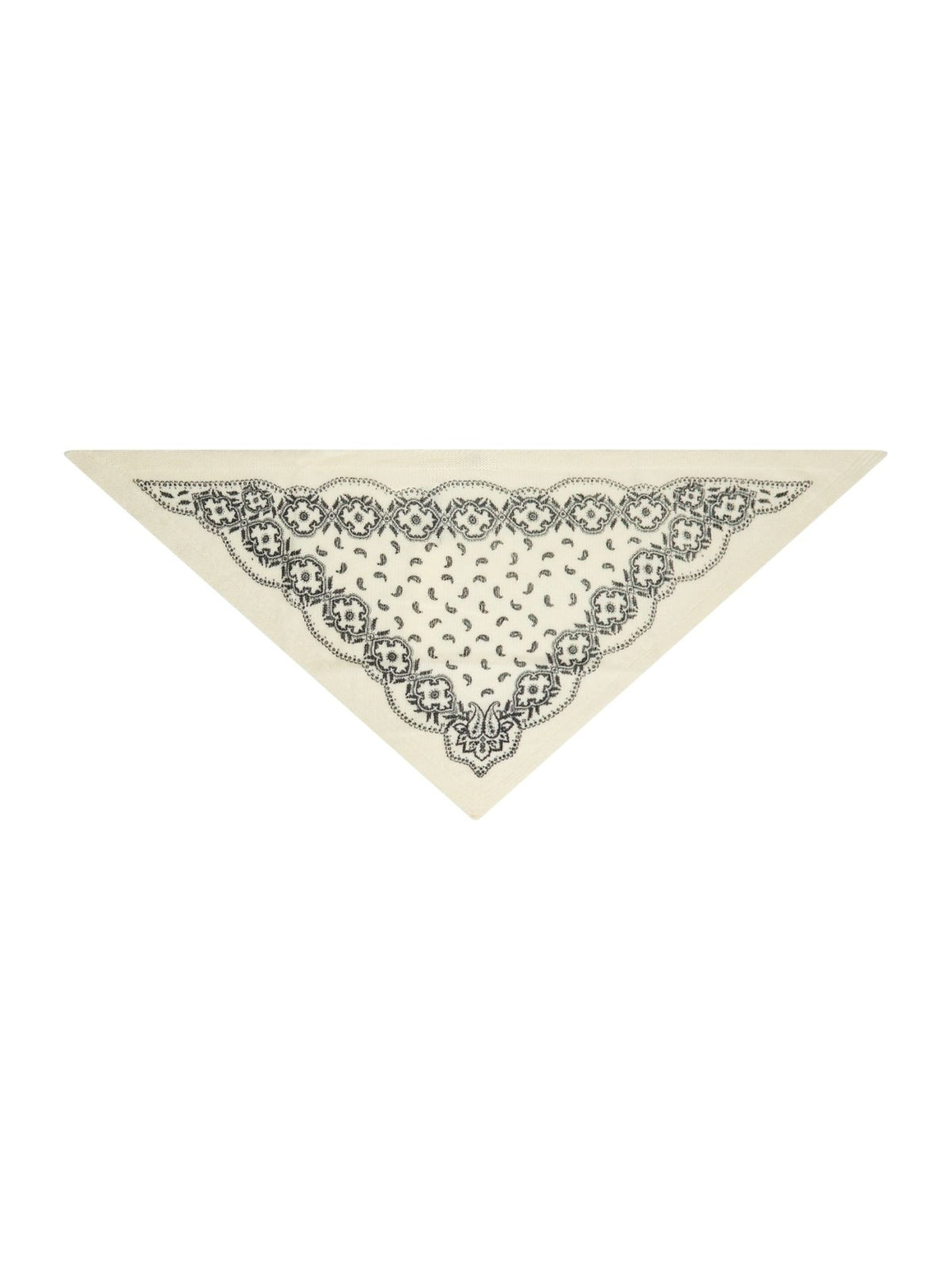 Ariya Paisley Knit Scarf - Off White
