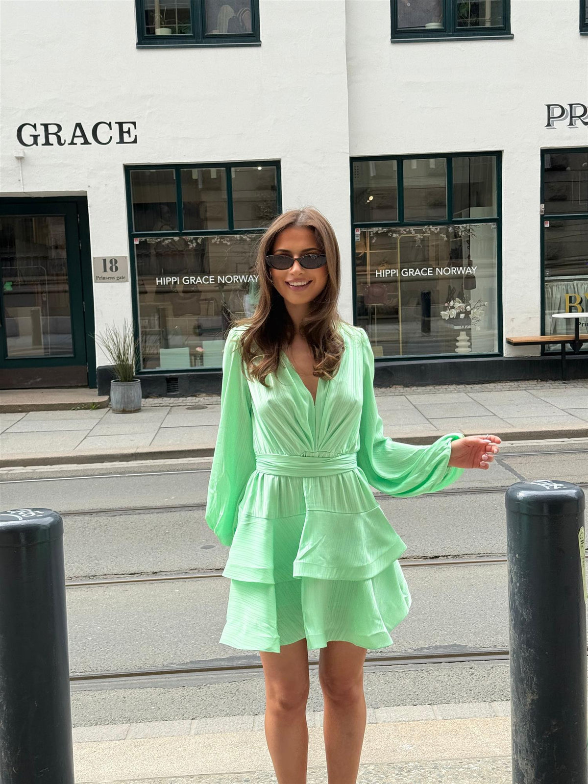 Asya Bedouin Dress - Mint Sage