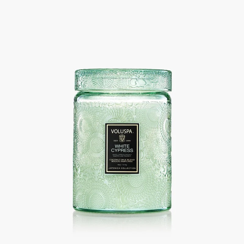 Large Jar Candle 510g - White Cypress