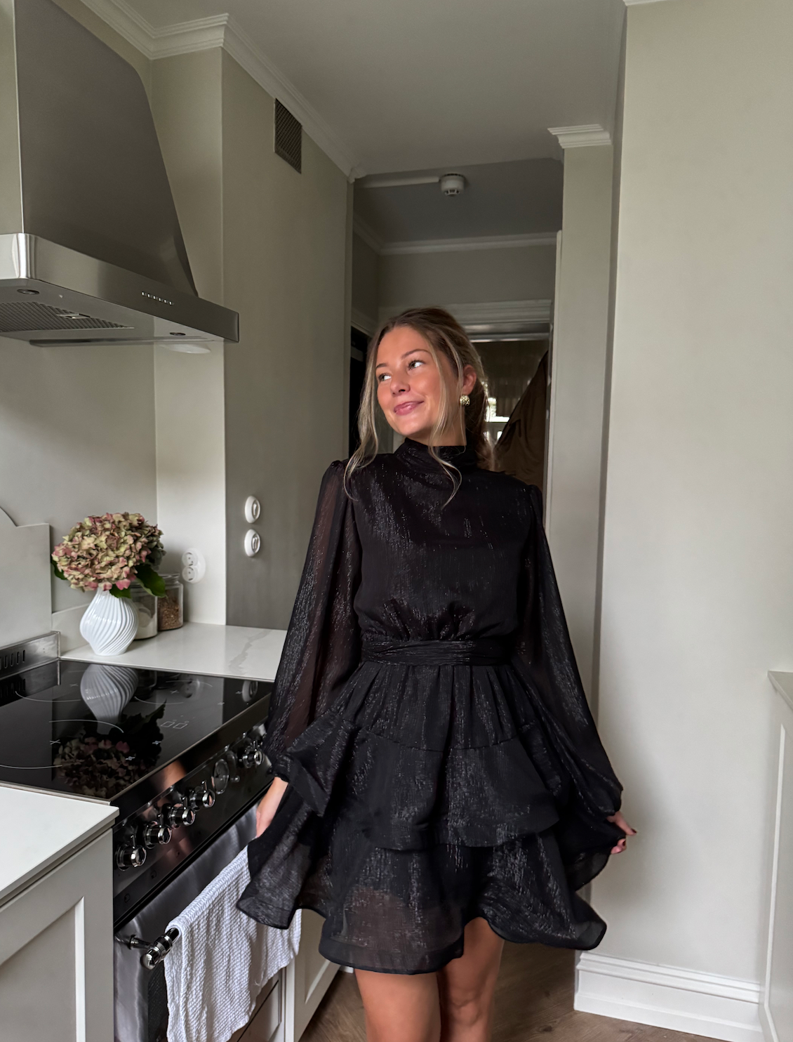 Kelly Minari Dress - Onyx