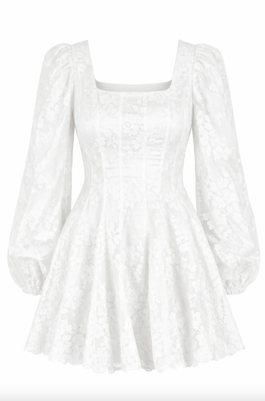 Sophie Lace Dress - White