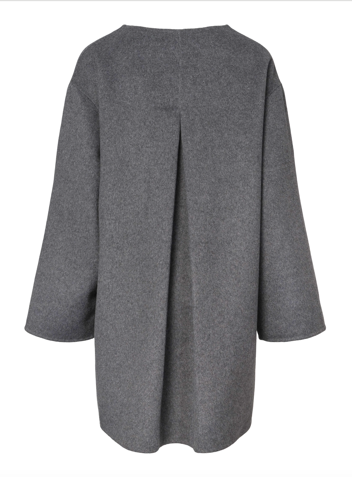 Sandy Wool Coat With Scarf