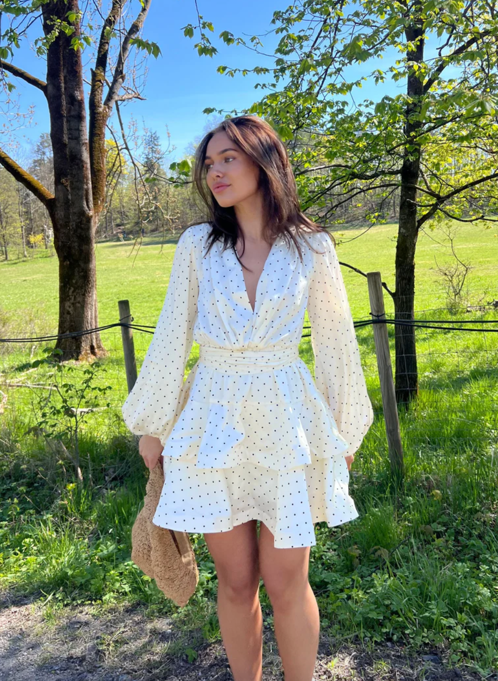 Asya Bedouin Dress - Snow Drop