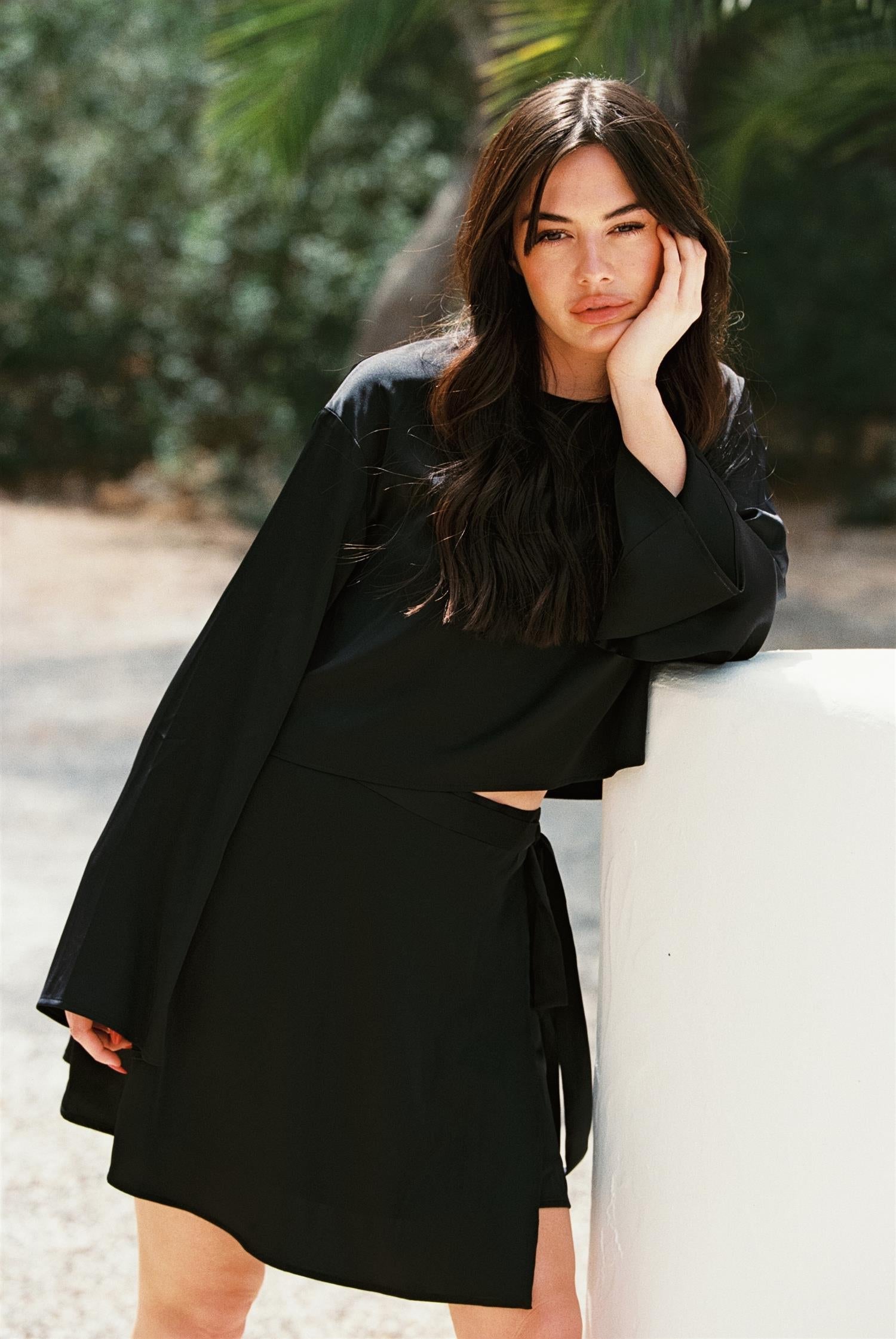 Dina Satin Mini Skirt - Skjørt