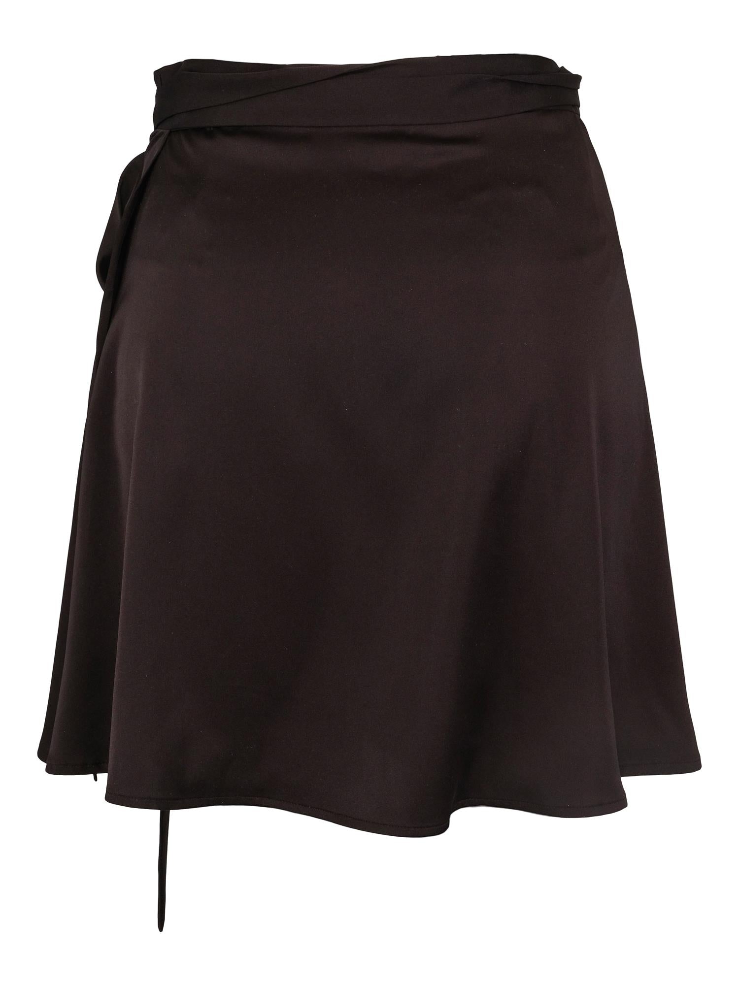 Dina Satin Mini Skirt - Skjørt