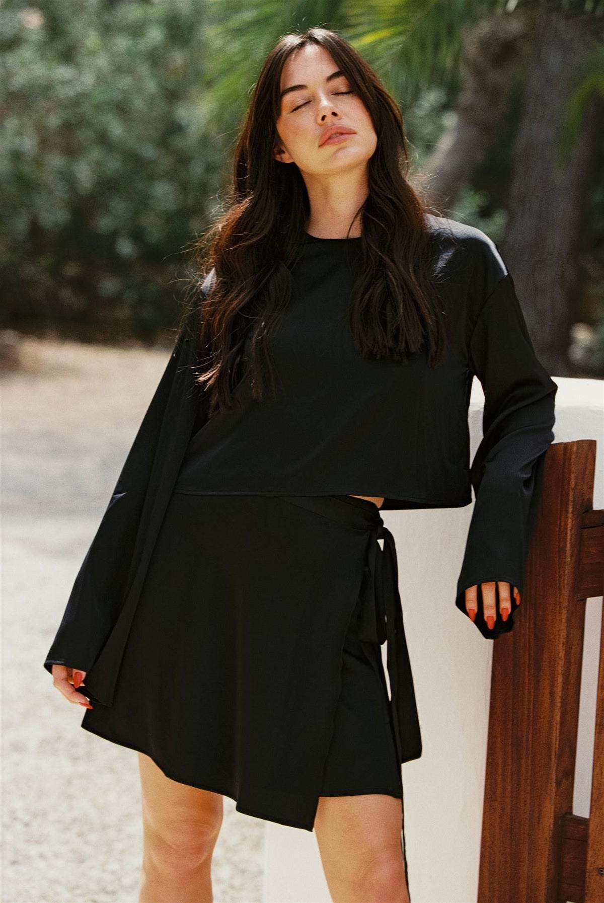 Dina Satin Mini Skirt - Skjørt