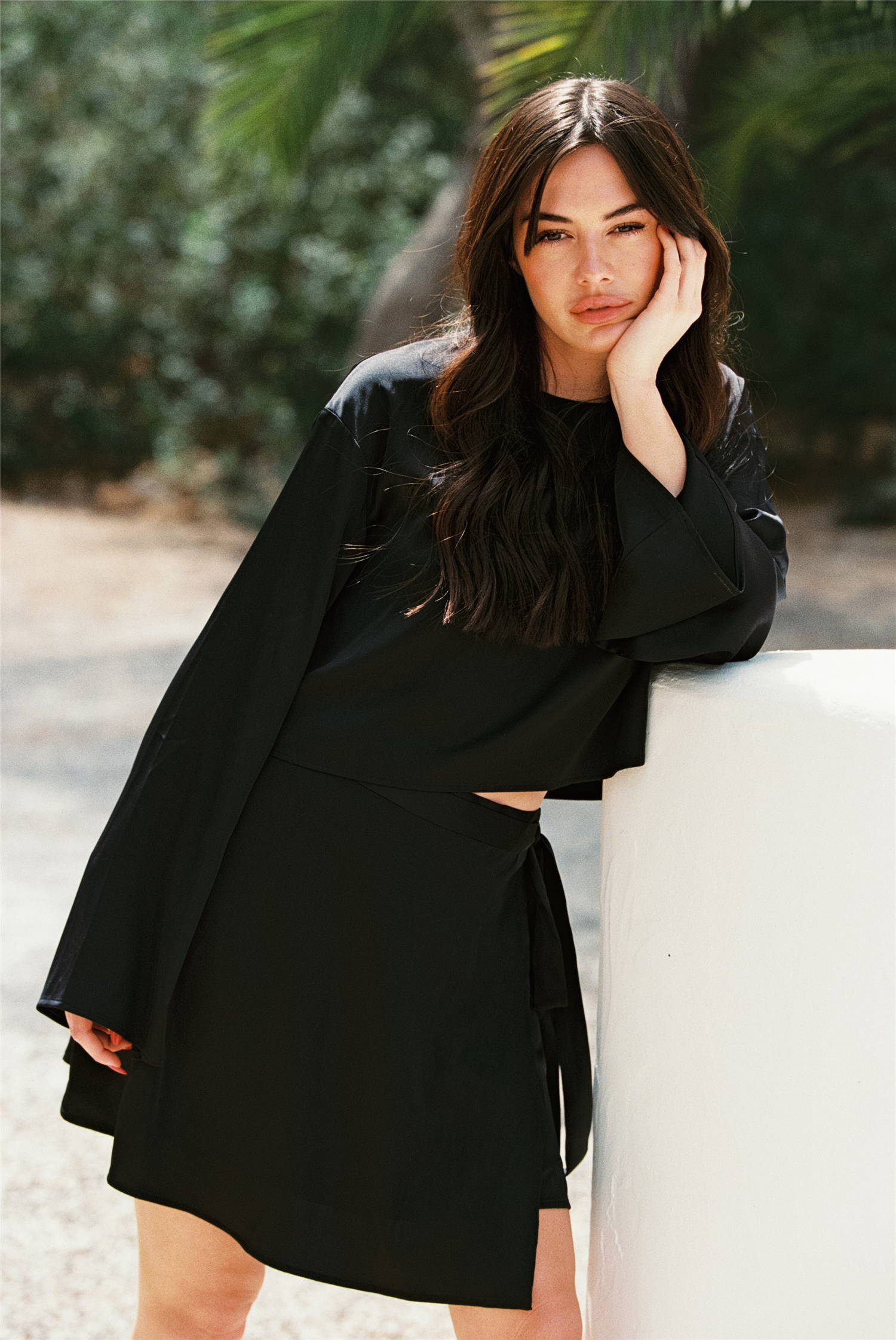 Dina Satin Mini Skirt - Skjørt