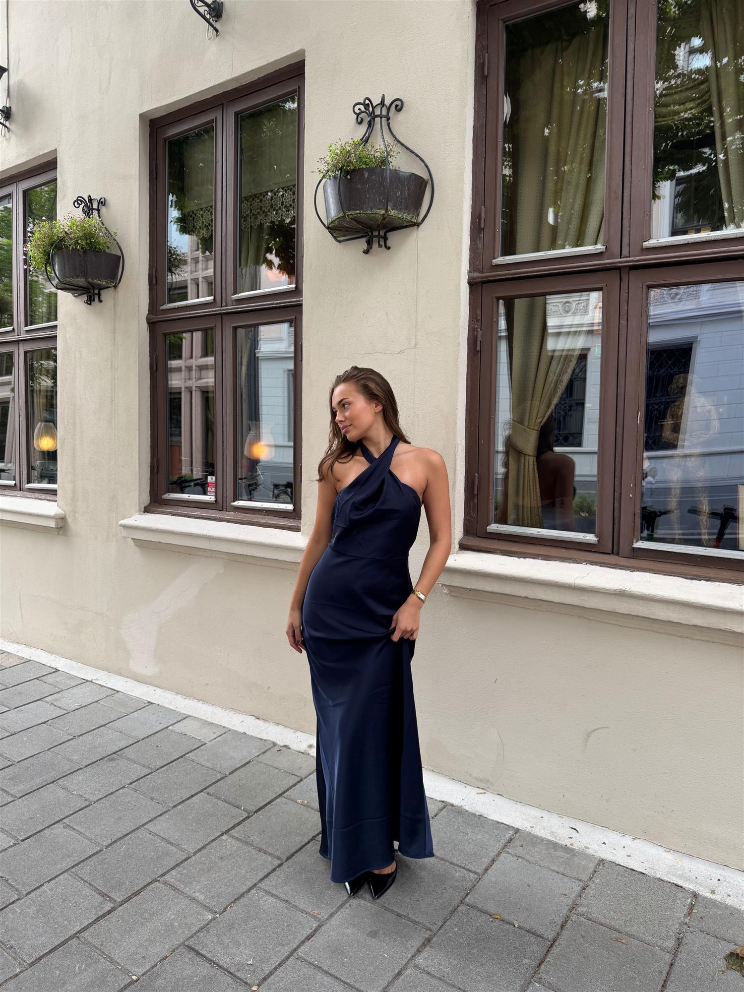 Dolores Dress Mørkeblå Kjoler
