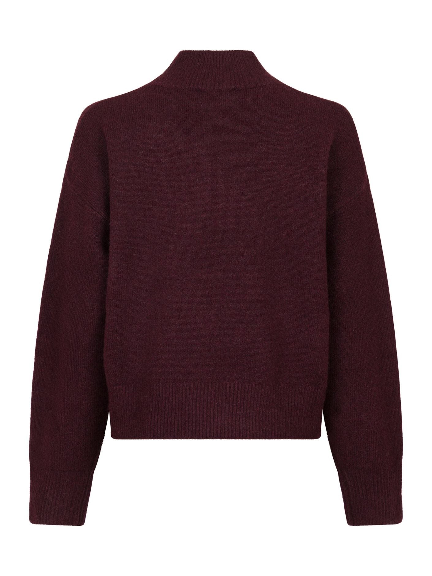 Paulina Knit Blouse - Wine