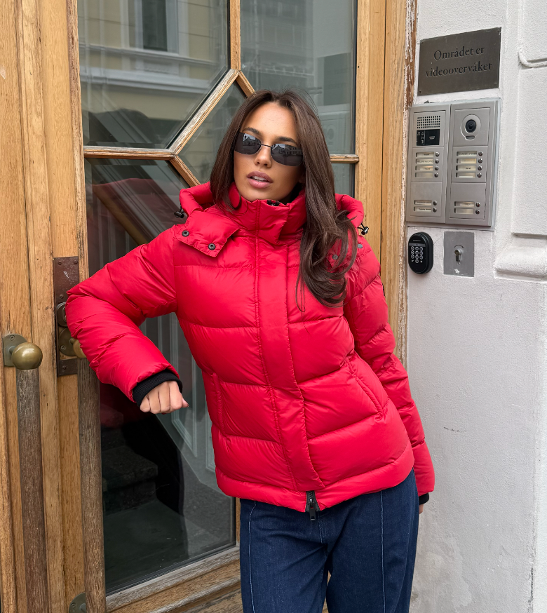 Leah Down Jacket - Red