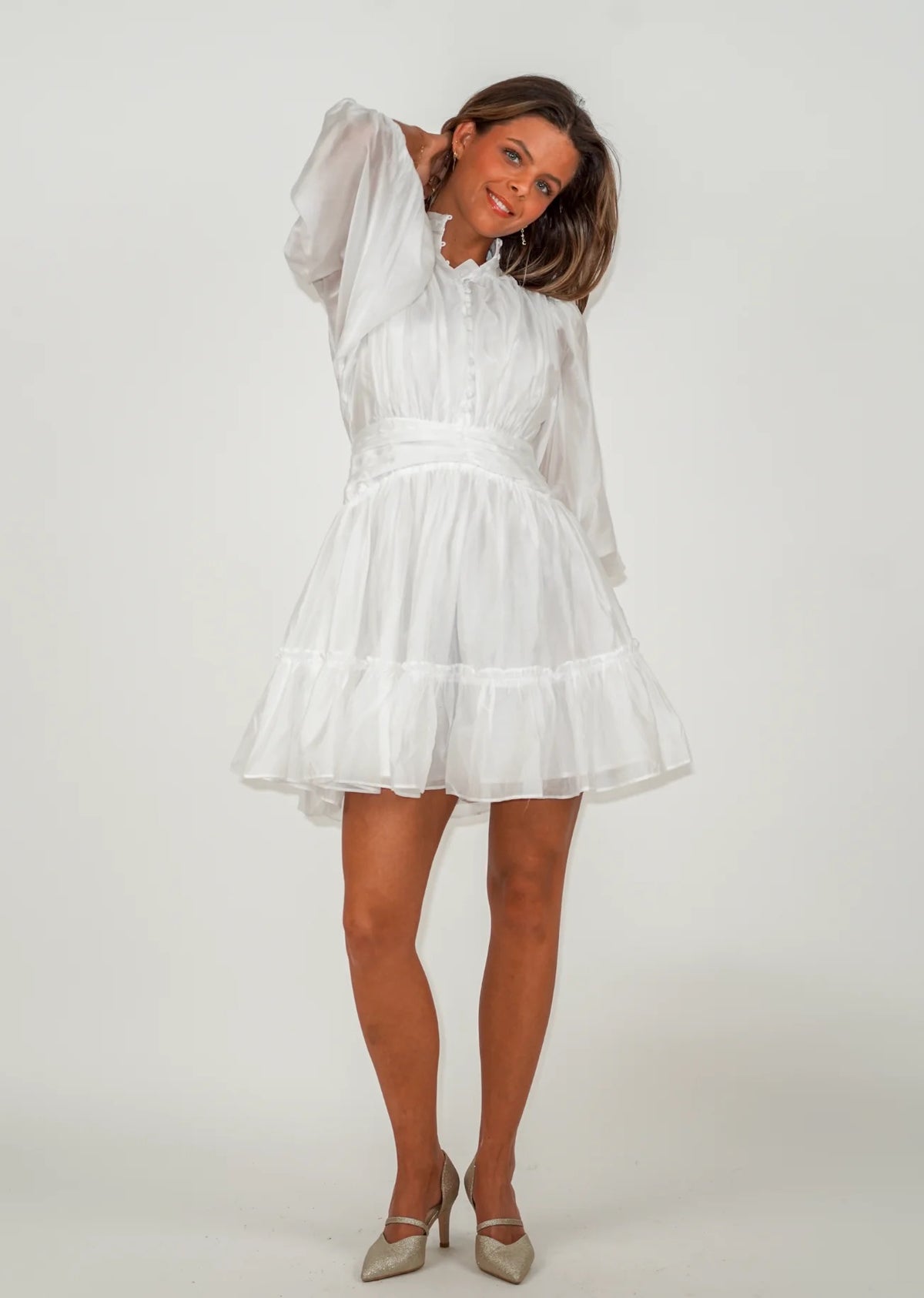 Vanity Short Dress - White